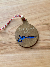 Load image into Gallery viewer, Custom Lake Map Ornaments