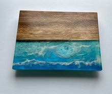Load image into Gallery viewer, Walnut Oceanscape Charcuterie Board