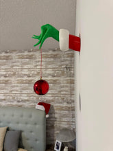 Load image into Gallery viewer, Grinch Hand Ornament Hook