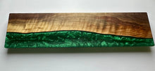 Load image into Gallery viewer, Walnut and Emerald Green Epoxy Charcuterie Board