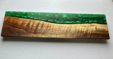 Load image into Gallery viewer, Walnut and Emerald Green Epoxy Charcuterie Board