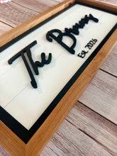Load image into Gallery viewer, Personalized Family Name Sign | Handcrafted Hardwood Wall Decor