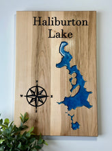 Load image into Gallery viewer, Custom Epoxy Lake Map Wall Art ** Made to Order**