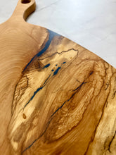 Load image into Gallery viewer, Spalted Beech Charcuterie Board with Blue Epoxy
