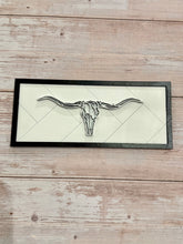 Load image into Gallery viewer, Framed Line Art Wood Wall Decor
