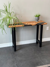 Load image into Gallery viewer, Willow and Epoxy Console Table