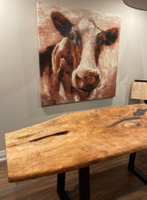 Load image into Gallery viewer, Curly Maple Desk or Small (4 seater) Dining Table