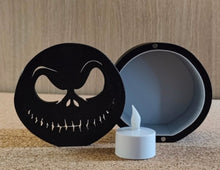 Load image into Gallery viewer, 3D Printed Jack Skellington Tea Light Box