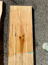 Load image into Gallery viewer, Chanel’s Custom Oversized 24" Live-Edge Spalted Maple 3-Track Cribbage Board