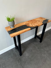 Load image into Gallery viewer, Willow and Epoxy Console Table