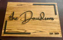 Load image into Gallery viewer, Custom Solid Ash Large Family Name Sign Wall Decor