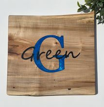 Load image into Gallery viewer, Layered Name Monogram Epoxy Board ** Made to Order**