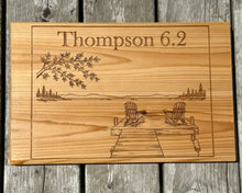 Load image into Gallery viewer, Custom Laser Engraved Camping Cedar Sign