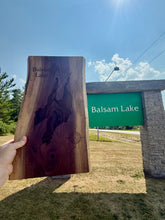 Load image into Gallery viewer, Laser Engraved Lake Wall Art – Custom Lake Map