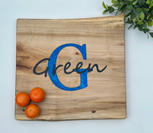 Load image into Gallery viewer, Layered Name Monogram Epoxy Board ** Made to Order**