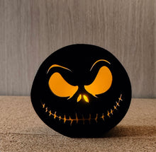 Load image into Gallery viewer, 3D Printed Jack Skellington Tea Light Box