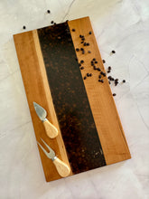 Load image into Gallery viewer, Coffee Bean Epoxy Charcuterie Board