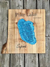 Load image into Gallery viewer, Custom Epoxy Lake Map Wall Art ** Made to Order**