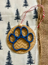 Load image into Gallery viewer, Layered Dog Paw Print Ornament