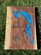 Load image into Gallery viewer, Custom Epoxy Lake Map Wall Art ** Made to Order**