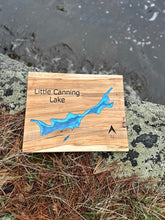 Load image into Gallery viewer, Custom Epoxy Lake Map Wall Art ** Made to Order**