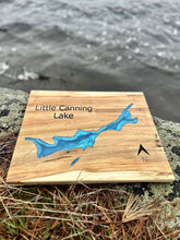 Load image into Gallery viewer, Custom Epoxy Lake Map Wall Art ** Made to Order**