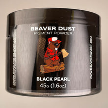 Load image into Gallery viewer, Black Pearl Beaver Dust Pigment Powder
