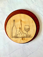 Load image into Gallery viewer, Ash &amp; Epoxy Wine &amp; Cheese Serving Board
