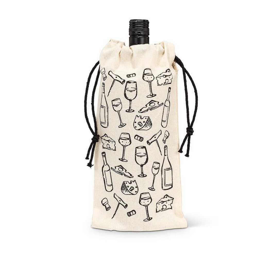 Bottles & Glasses Bottle Tote