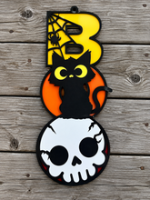 Load image into Gallery viewer, Layered BOO Halloween Door Hangers
