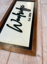 Load image into Gallery viewer, Personalized Family Name Sign | Handcrafted Hardwood Wall Decor
