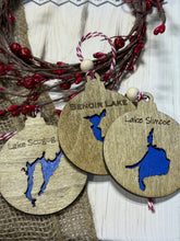 Load image into Gallery viewer, Custom Lake Map Ornaments
