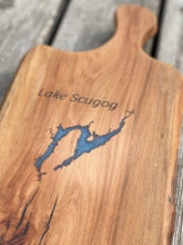 Load image into Gallery viewer, Lake Skugog Lake Map Charcuterie Board
