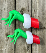 Load image into Gallery viewer, 3D Printed Grinch Hand Hanger
