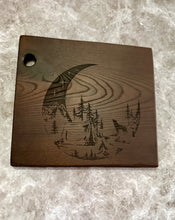 Load image into Gallery viewer, Moonlit Wilderness Roasted Ash Charcuterie Board
