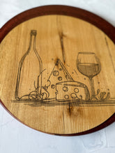 Load image into Gallery viewer, Ash &amp; Epoxy Wine &amp; Cheese Serving Board
