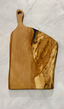 Load image into Gallery viewer, Spalted Beech Charcuterie Board with Blue Epoxy
