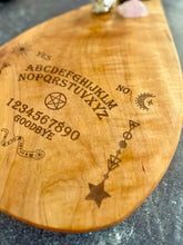 Load image into Gallery viewer, Ambrosia Maple Laser Engraved Ouija Inspired Charcuterie Board
