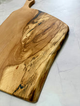 Load image into Gallery viewer, Spalted Beech Charcuterie Board with Blue Epoxy
