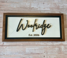 Load image into Gallery viewer, Personalized Family Name Sign | Handcrafted Hardwood Wall Decor
