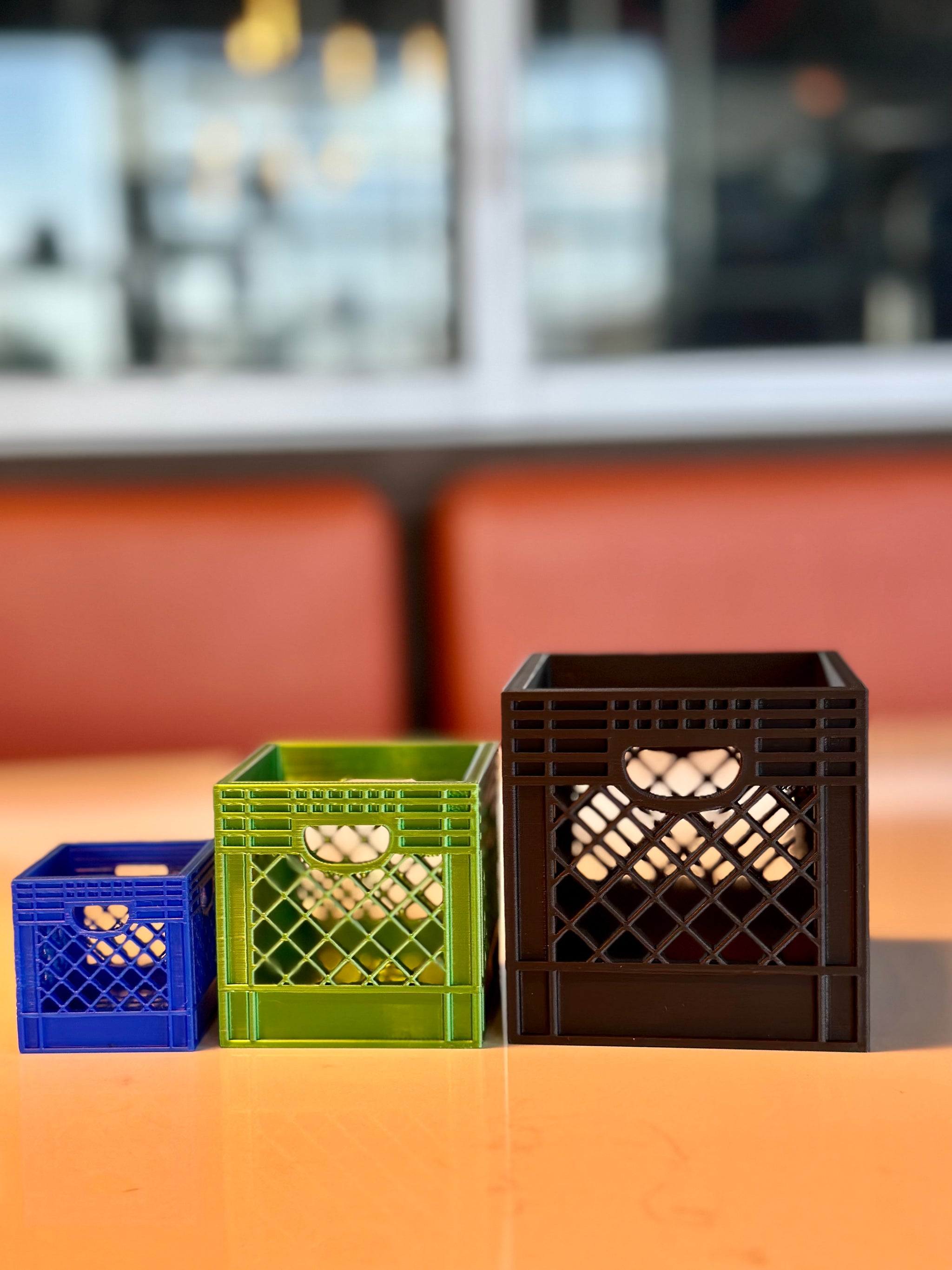 3D Printed Mini Milk Crate Organizer: Small – Maple Works