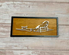 Load image into Gallery viewer, Framed Line Art Wood Wall Decor
