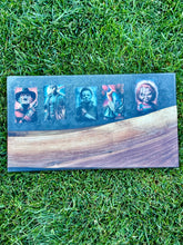 Load image into Gallery viewer, Horror Legends Epoxy Charcuterie Board
