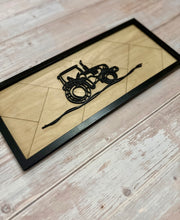 Load image into Gallery viewer, Framed Line Art Wood Wall Decor
