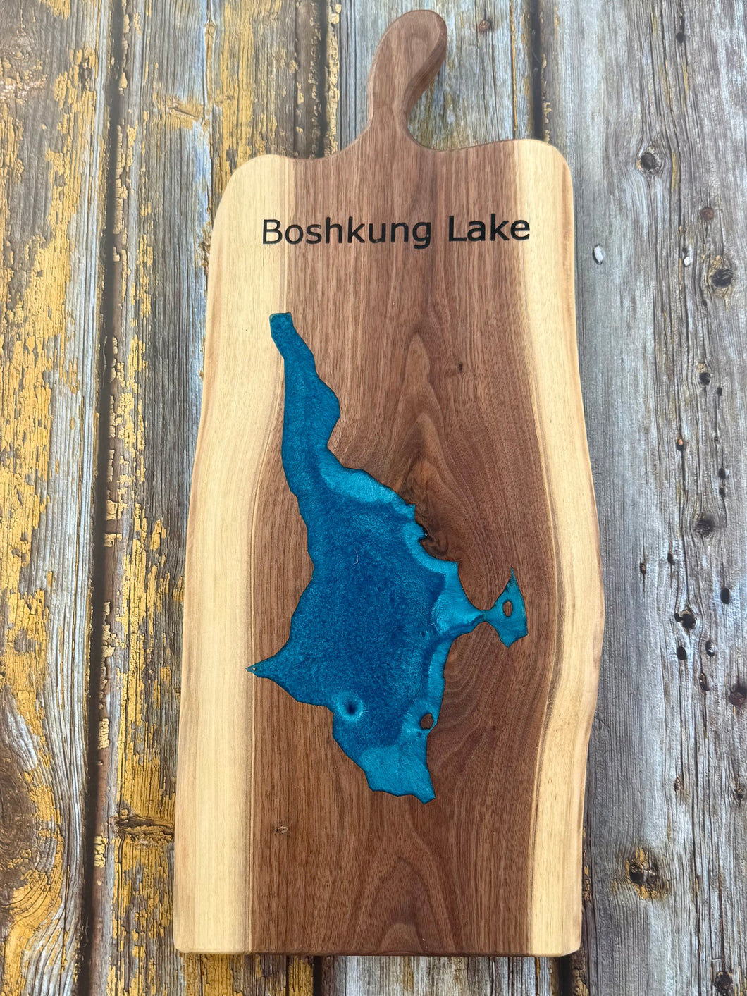 Boshkung Lake Map Charcuterie Board