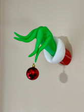 Load image into Gallery viewer, 3D Printed Grinch Hand Hanger
