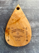 Load image into Gallery viewer, Ambrosia Maple Laser Engraved Ouija Inspired Charcuterie Board
