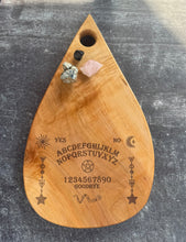 Load image into Gallery viewer, Ambrosia Maple Laser Engraved Ouija Inspired Charcuterie Board
