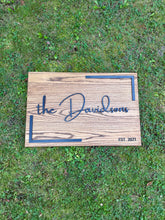 Load image into Gallery viewer, Custom Solid Ash Large Family Name Sign Wall Decor
