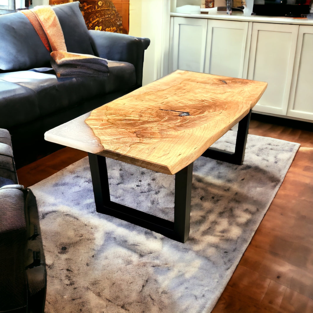 Cloudy Maple & Epoxy Coffee Table